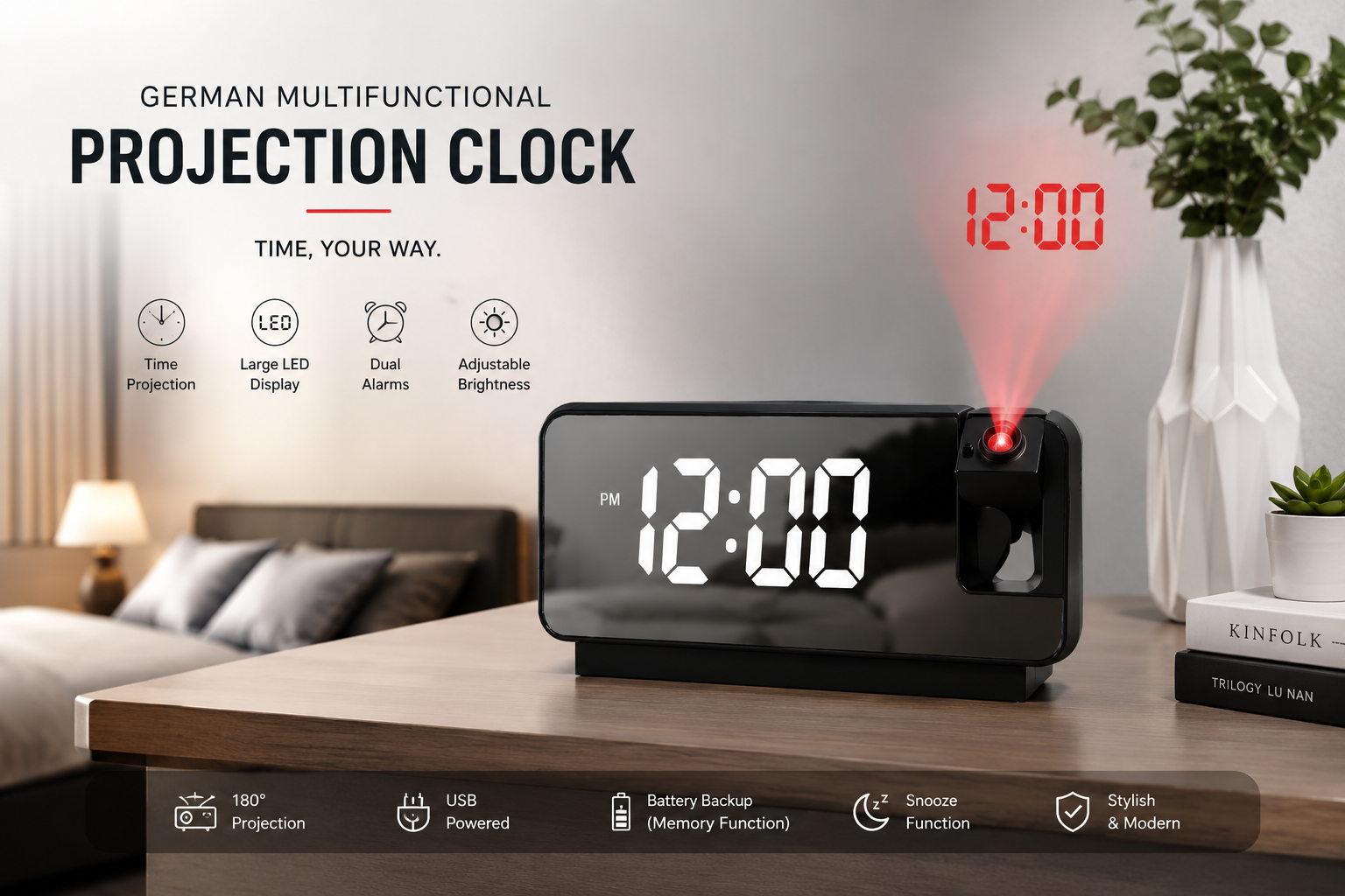 Digital Projector Clock