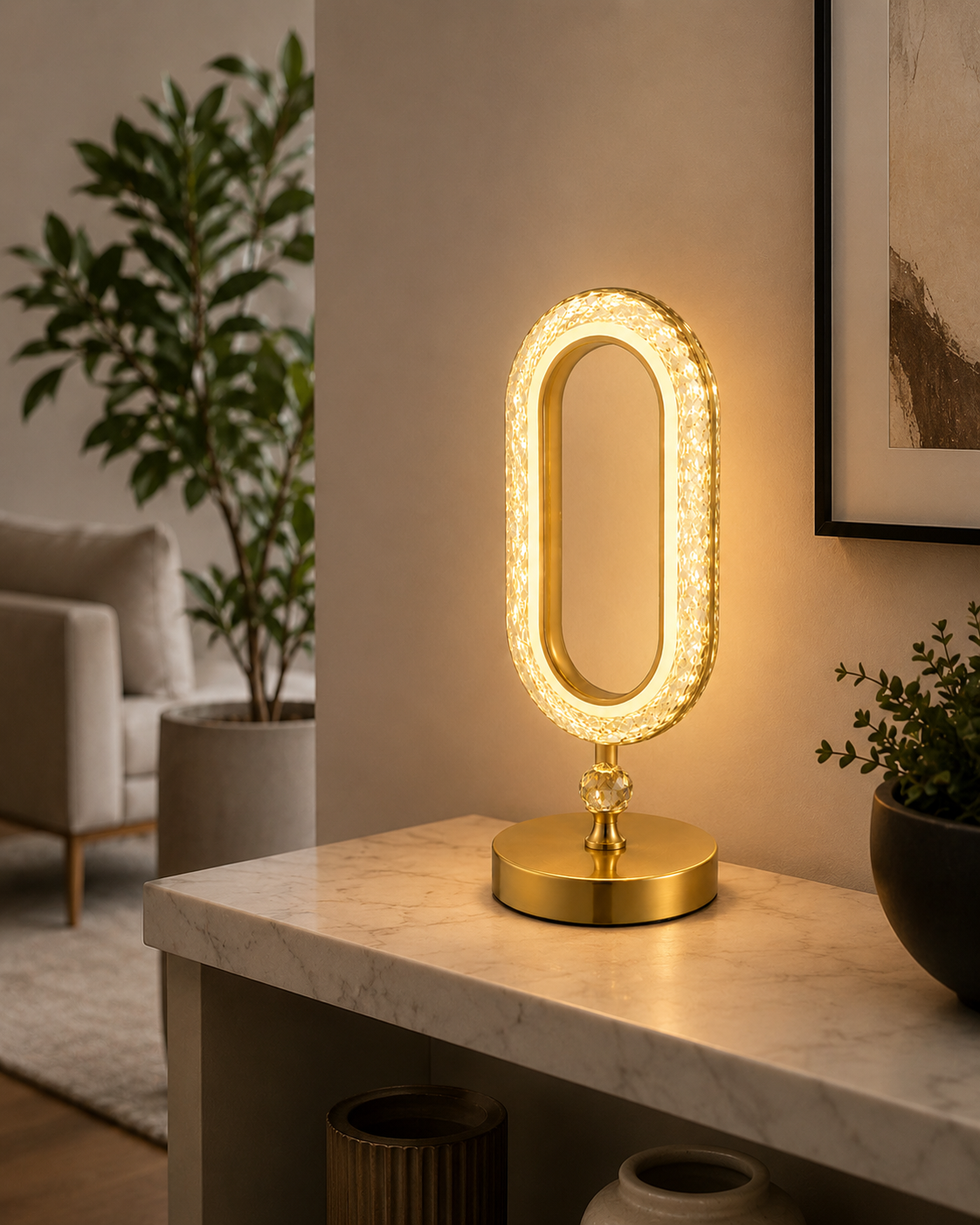 Crystal LED Table Lamp