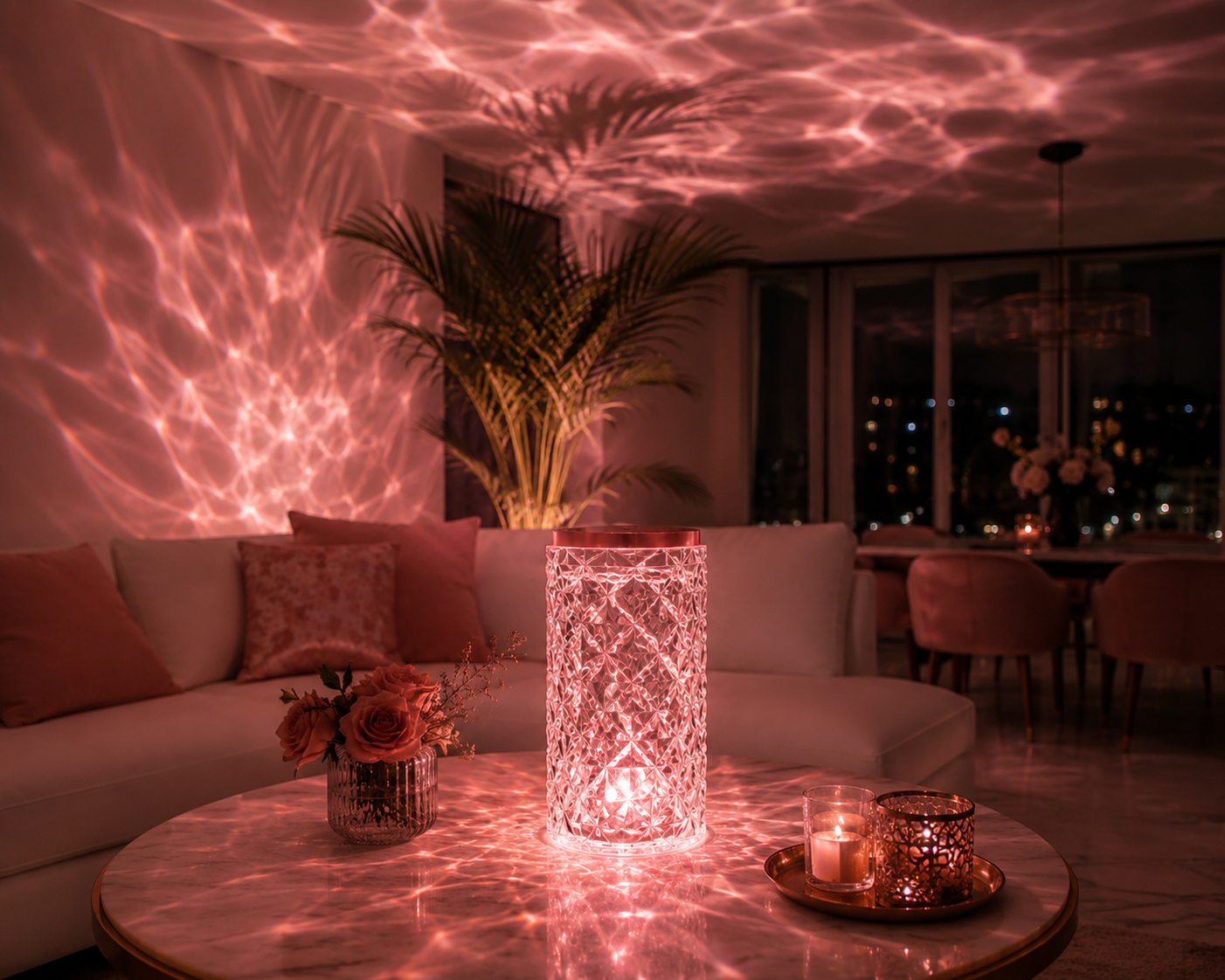 LED Crystal Table Lamp