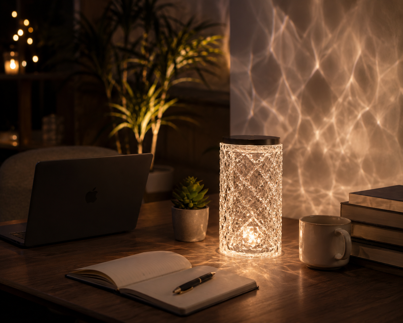 LED Crystal Table Lamp