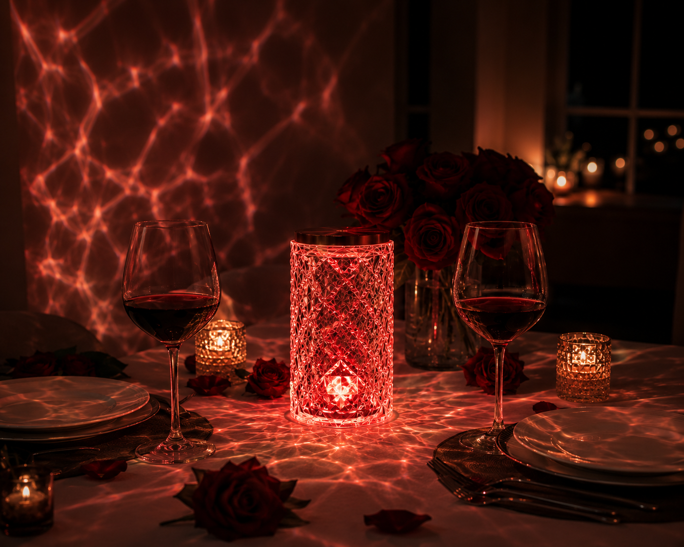 LED Crystal Table Lamp