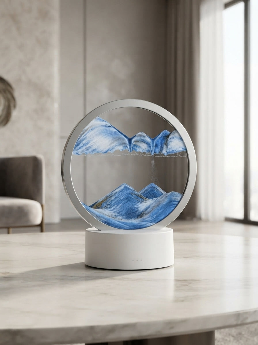 3D Moving Sand Art LED Lamp