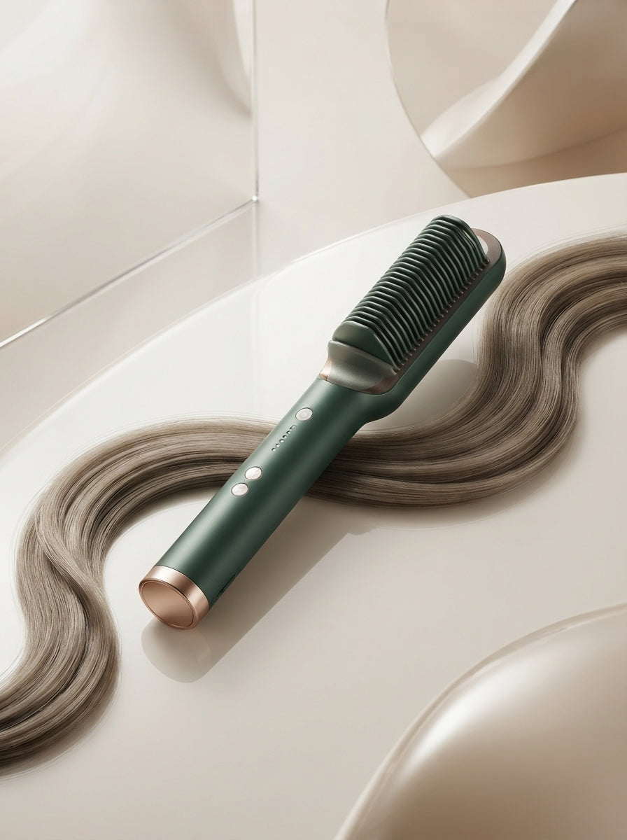 Hair Straightener Brush & Styler
