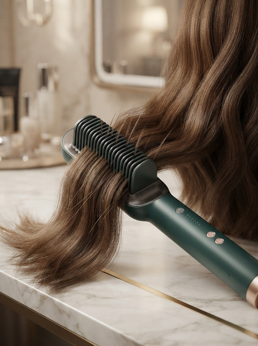Hair Straightener Brush & Styler