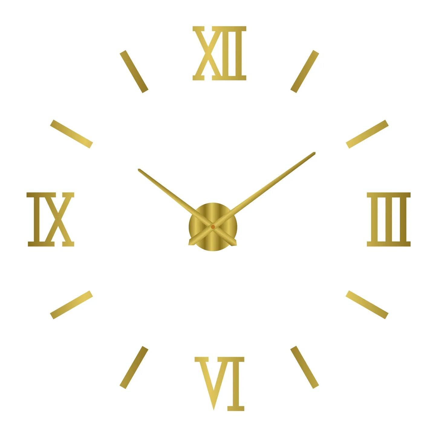 Large round Mirror Wall Clock DIY Self Adhesive Wall Clock