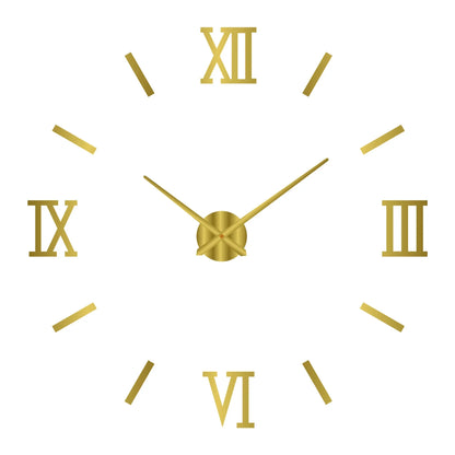 Large round Mirror Wall Clock DIY Self Adhesive Wall Clock