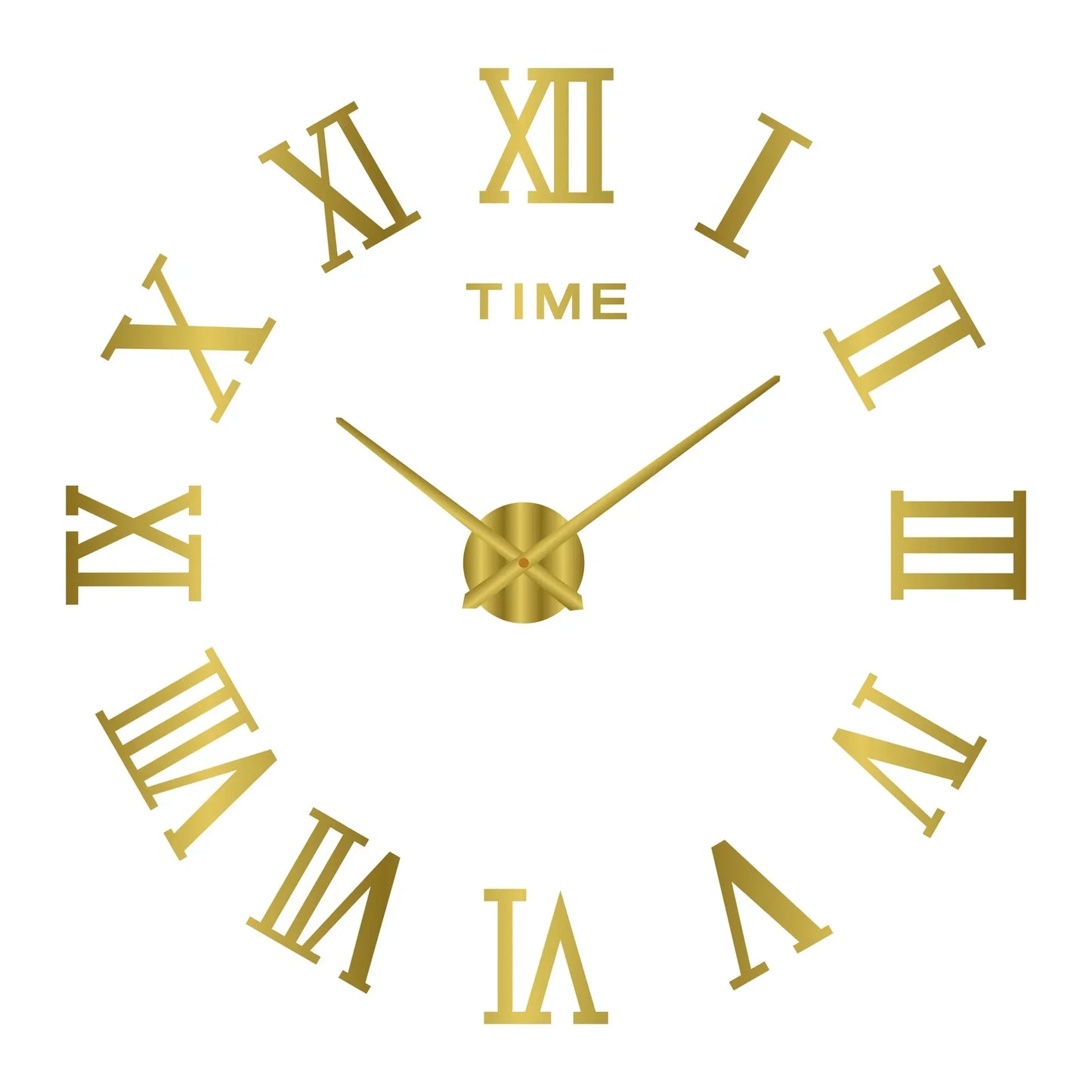 Large round Mirror Wall Clock DIY Self Adhesive Wall Clock