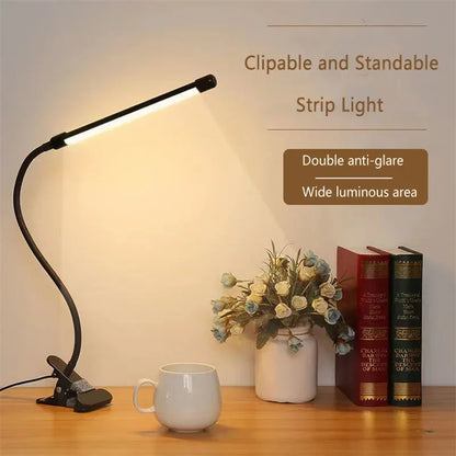 Lampe de bureau LED clipable