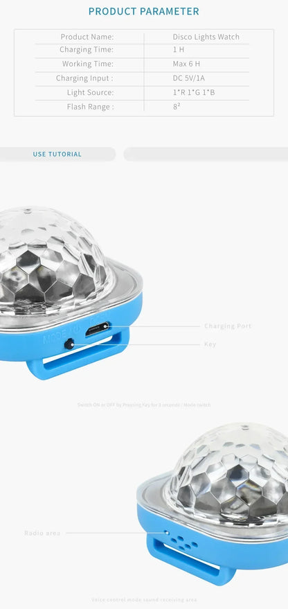 Rechargeable LED Sound-Controlled Ambient Lamp