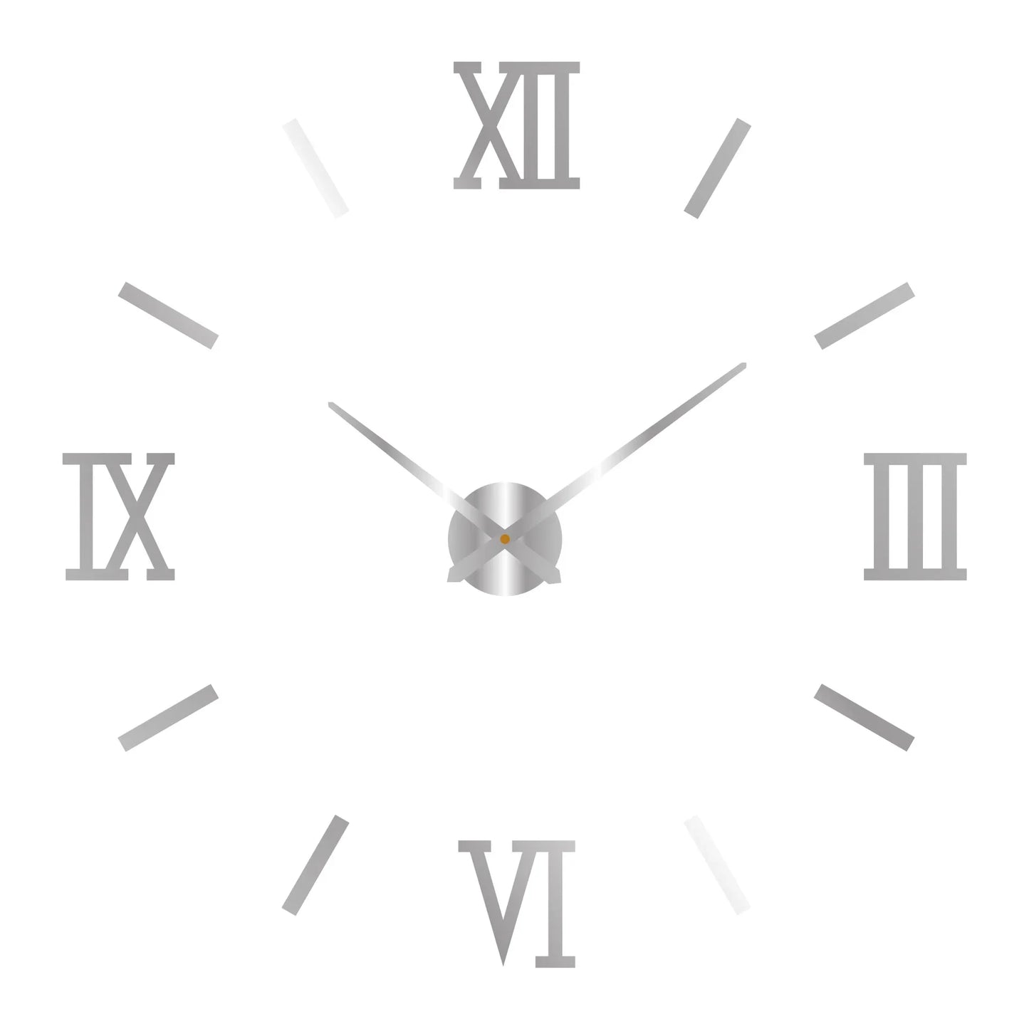 Large round Mirror Wall Clock DIY Self Adhesive Wall Clock