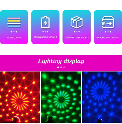 Rechargeable LED Sound-Controlled Ambient Lamp