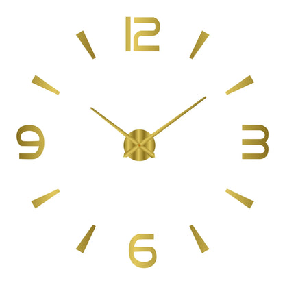 Large round Mirror Wall Clock DIY Self Adhesive Wall Clock