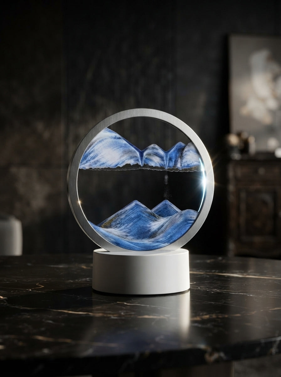 3D Moving Sand Art LED Lamp