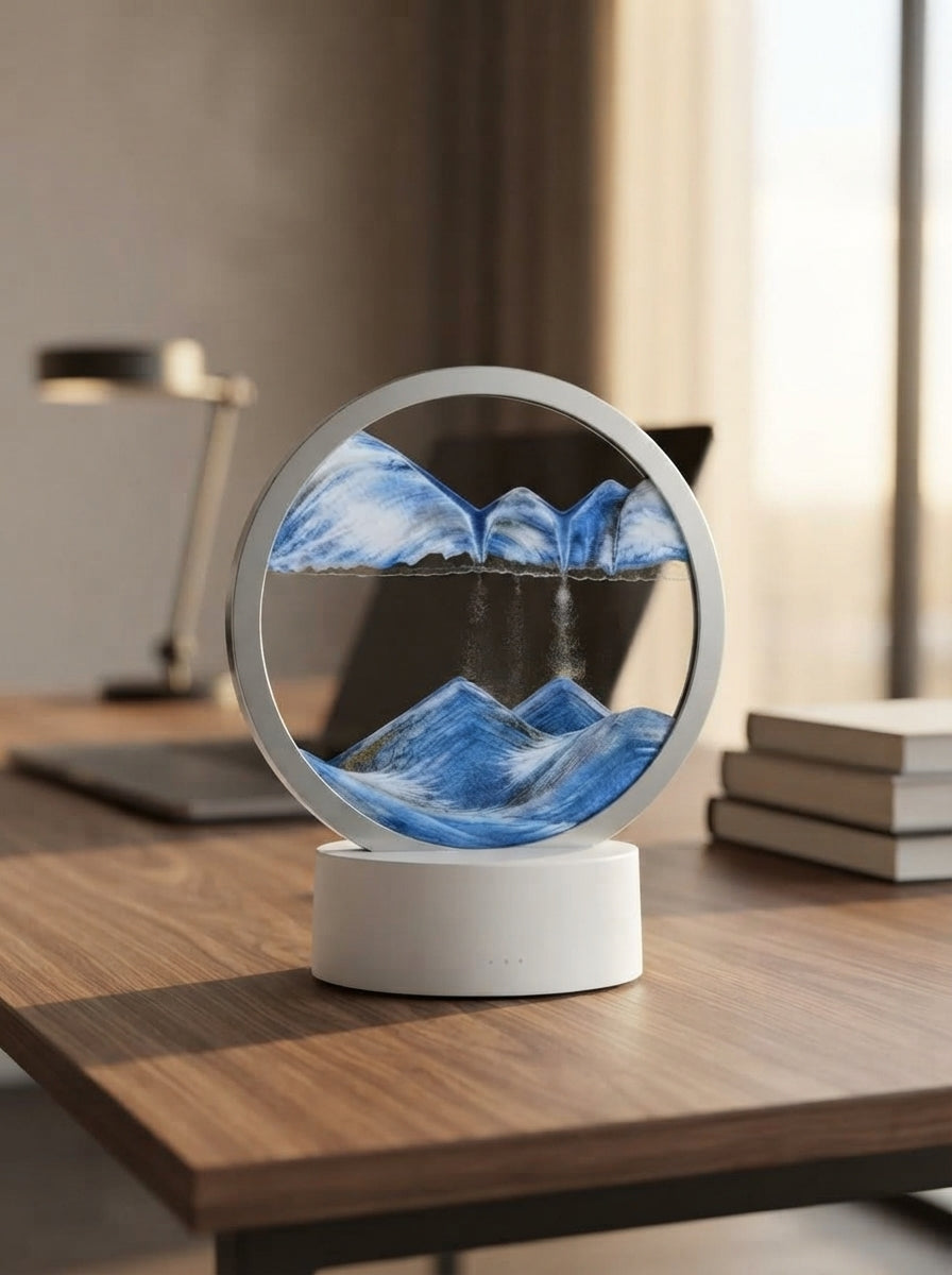 3D Moving Sand Art LED Lamp