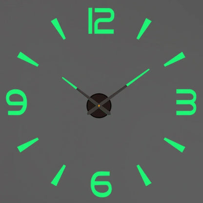 Large round Mirror Wall Clock DIY Self Adhesive Wall Clock