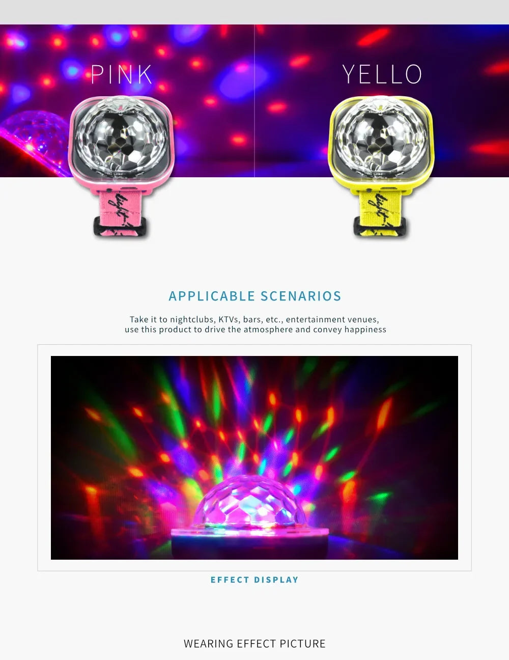 Rechargeable LED Sound-Controlled Ambient Lamp