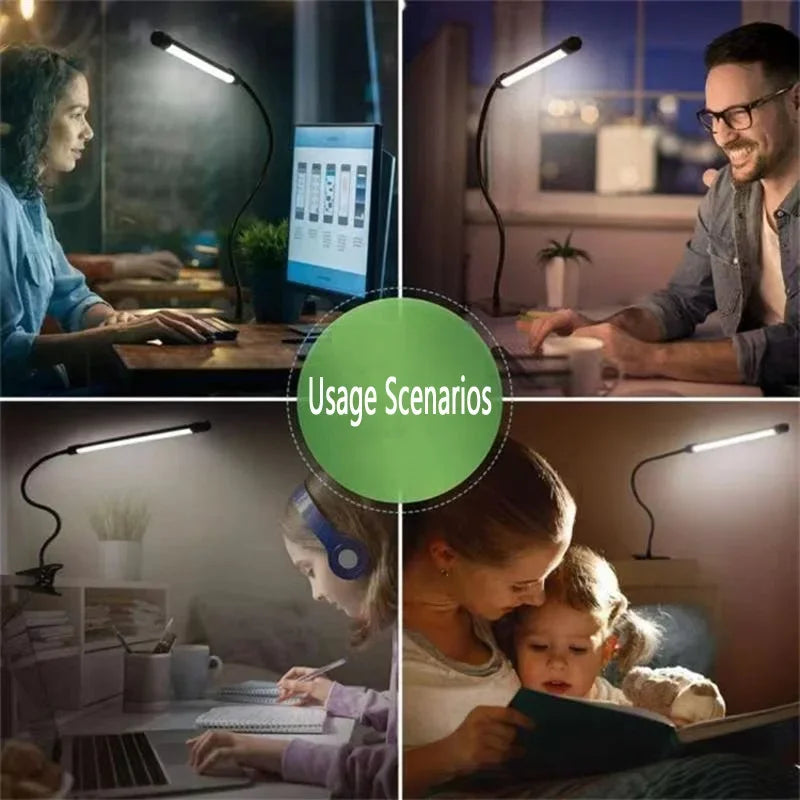 Lampe de bureau LED clipable