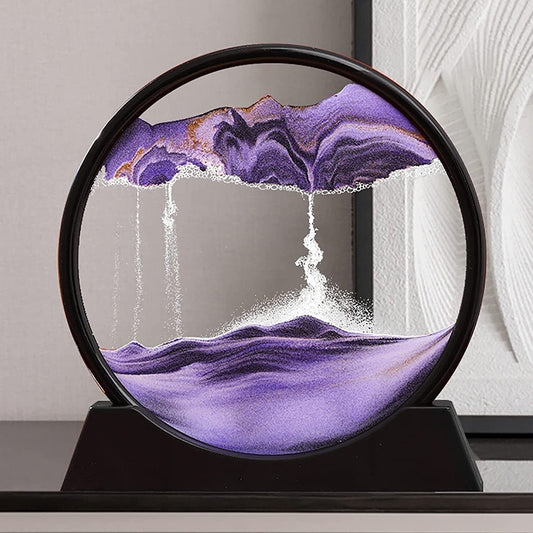 Moving Sand Art Picture – 3D Dynamic Deep Sea Sandscape with Display Stand