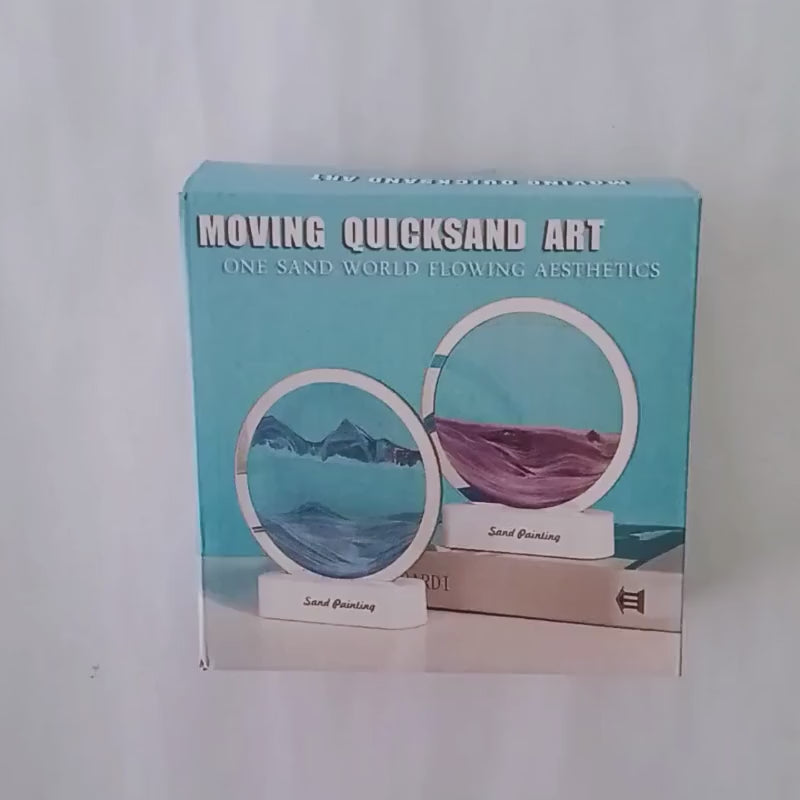 3D Moving Sand Art LED Lamp