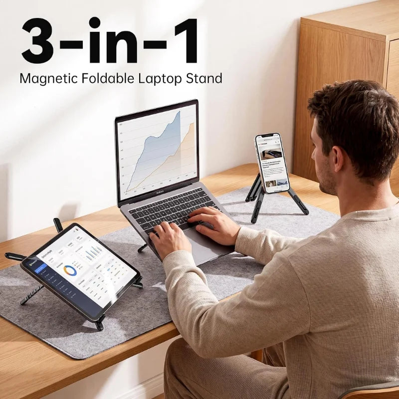 3-in-1 Magnetic Foldable Stand